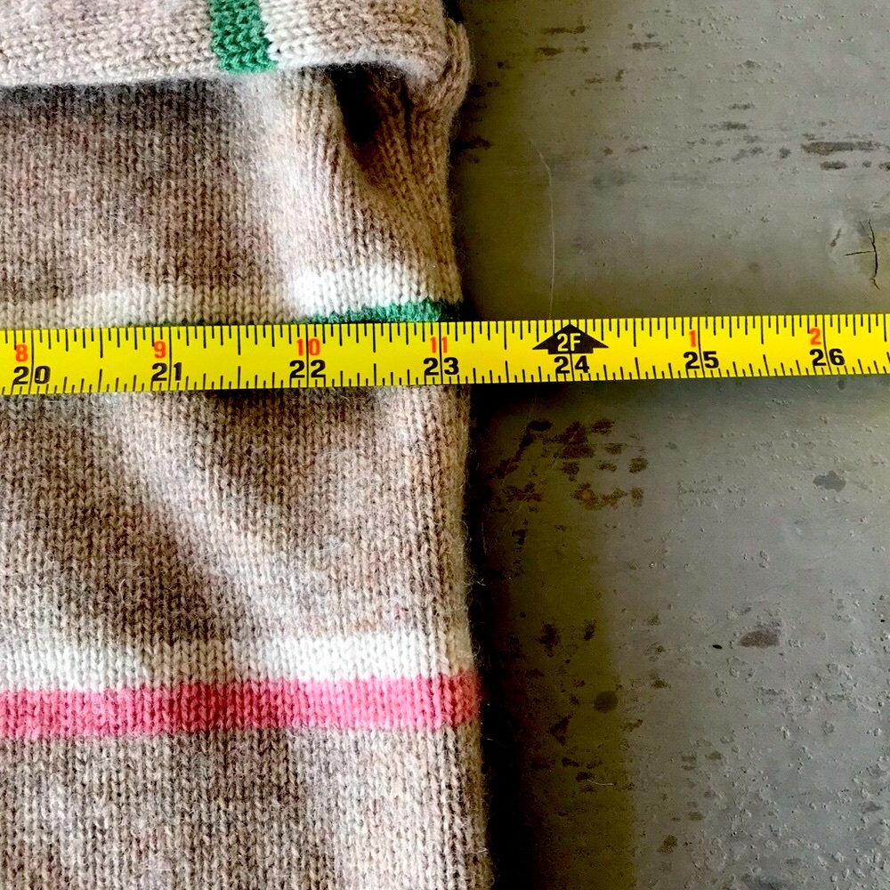 Sundry Oatmeal Rainbow Stripe Oversized Sweater - Picture 6 of 8